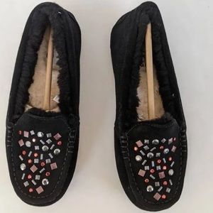 UGG Ansley Stud Moccasins Black